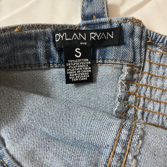 Dylan Ryan short blouse made of denim with a button design, elastic size S. - Picture 4 of 11